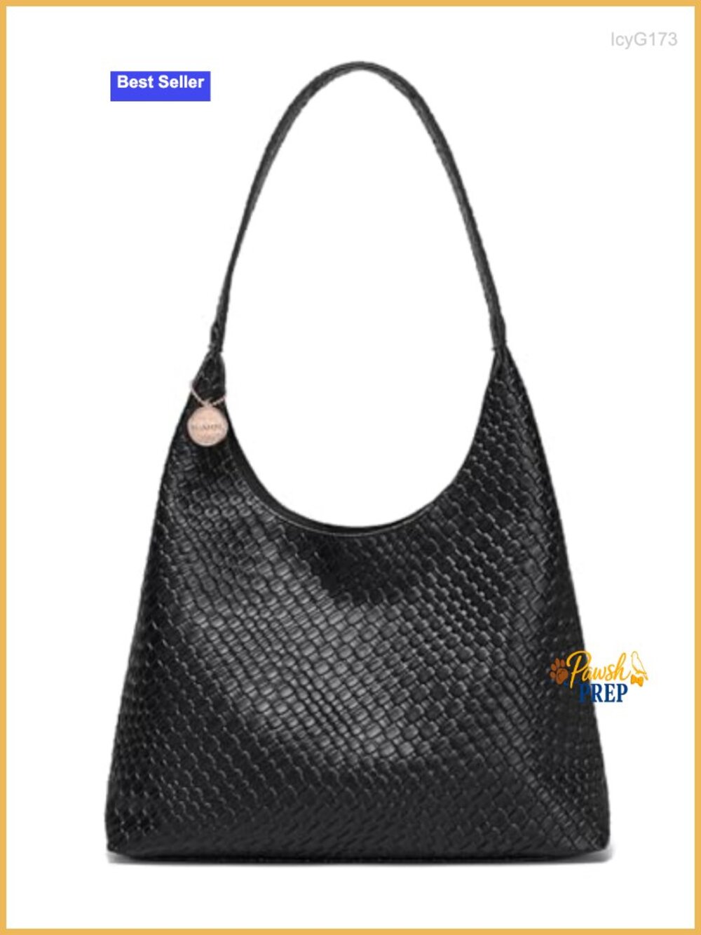 Vegan Leather Woven Tote Bag Large Slouchy Shoulder Hobo